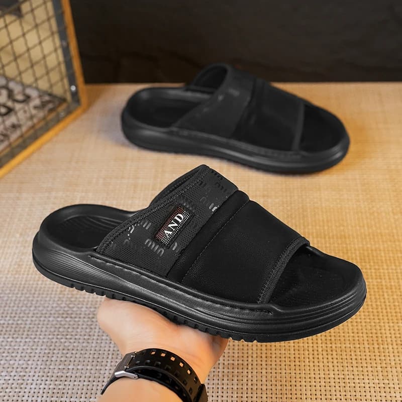 Ciabatte da uomo con una singola fascia, nuove, estive, traspiranti, leggere, comode, per esterni, spiaggia, passeggiate, suola morbida, sportive, casual.