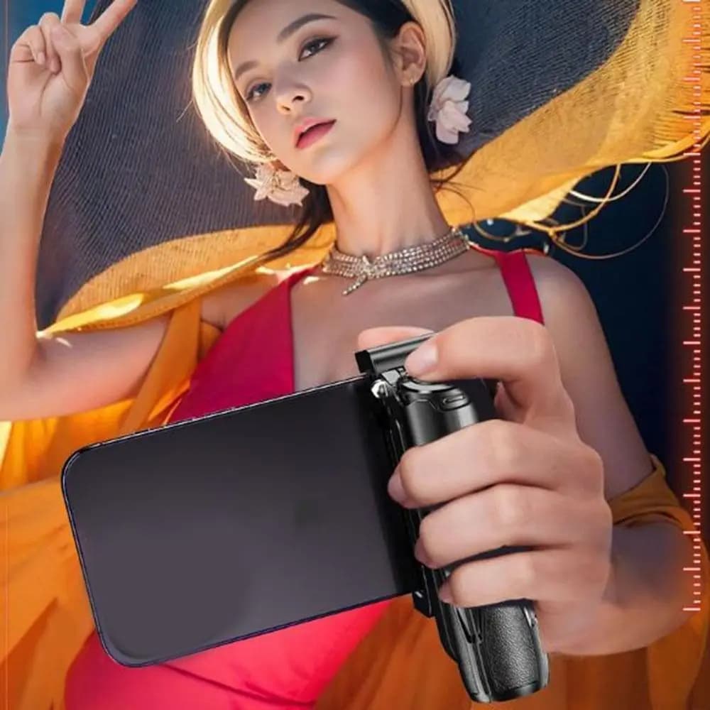 Mini selfie stick telescopico 3 in 1 Selfie Stick Bluetooth leggero allungabile con Bluetooth wireless 360 ° Rotazione
