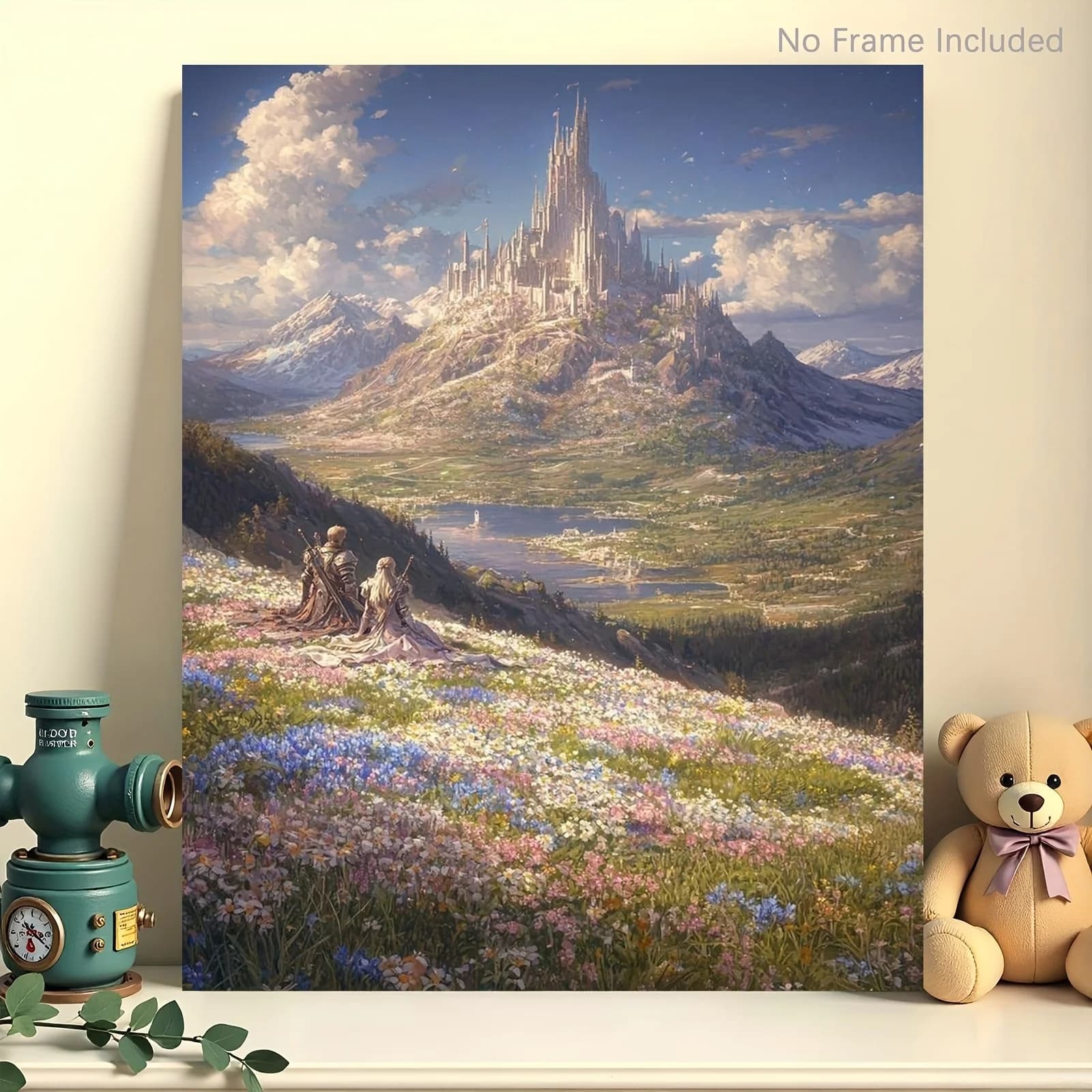 Acrylic Paint By Numbers Fantasy Castle Themed Painting By Numbers on Canvas Coloring By Number for Adults Paint Digital Art