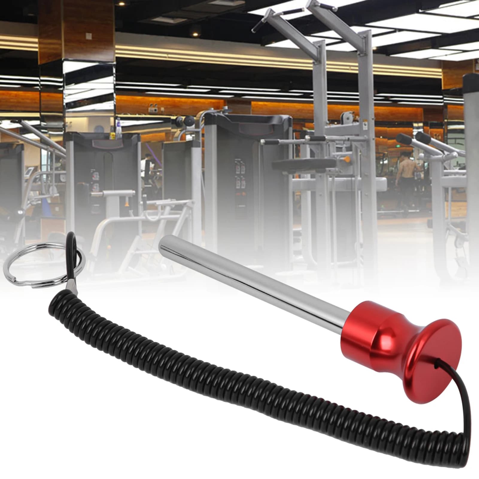Magnetic weights pin for weight stacks Pin for magnetic weight stack with rope for pulling equipment accessories for weight training