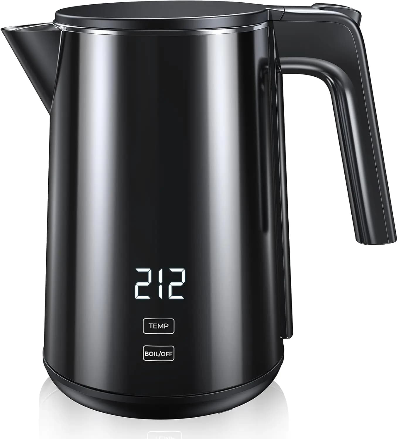 Electric kettle 1.0L 1200W with Automatic Shutdown, 7 Temperature Levels, Stainless Steel, Hot Maintenance and Cool Touch Function