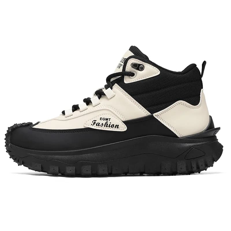 Men's British Retro Work Boots Waterproof High Top Hiking Shoes Slip-Resistant Big Size 47 48 Outdoor Hunting Boots for Autumn