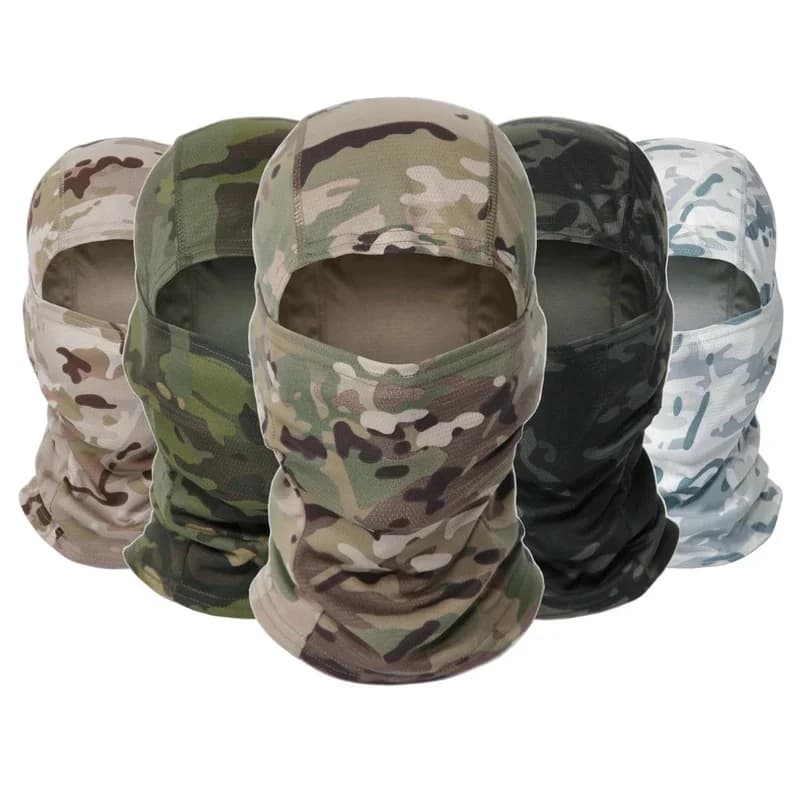 Camouflage Balaclava Full Face CS Mask Ski Cycling Hunting Head Neck Cover Helmet Liner Cap Multicam Men Scarf