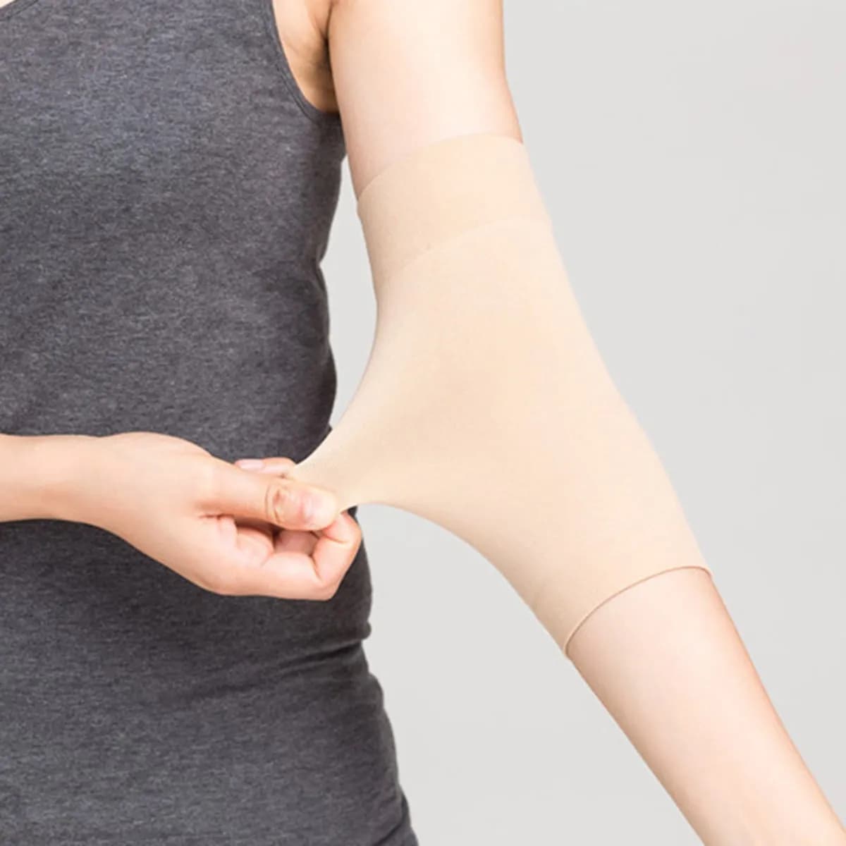 1 Paio di Manicotti a Compressione per Coprire Tatuaggi, Fascia Copritatuaggio per Avambraccio, Colore Pelle, Protezione UV, per Cura Post-Tatuaggio
