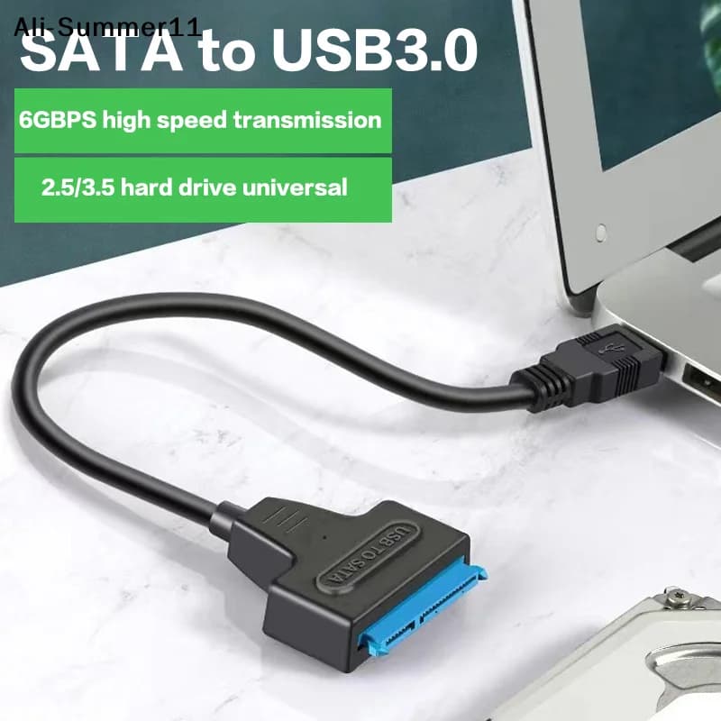 【Wq0】Cavo CCA4-SATA a USB 3.0/Type-C/2 in 1 fino a 6 Gbps per HDD SSD esterno da 2,5 pollici, adattatore SATA 3 a 22 pin