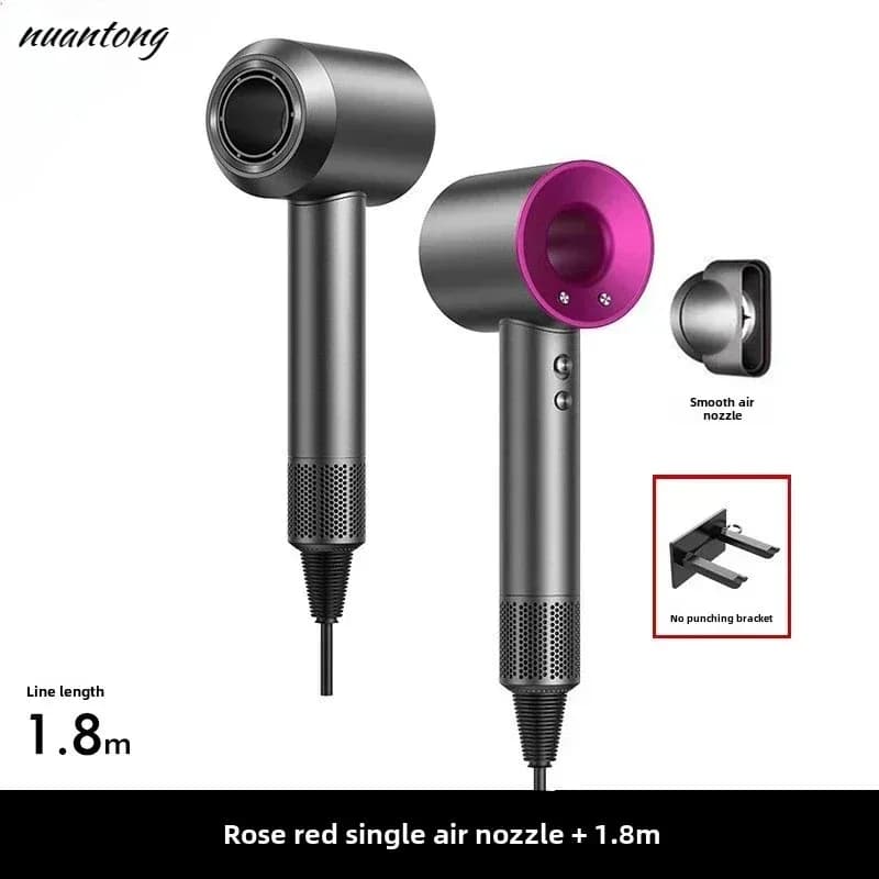 Professional Hair 5 in 1, Lightweight and Thermostatic Tool for Smooth Hair, with Hot Air and Cold Function