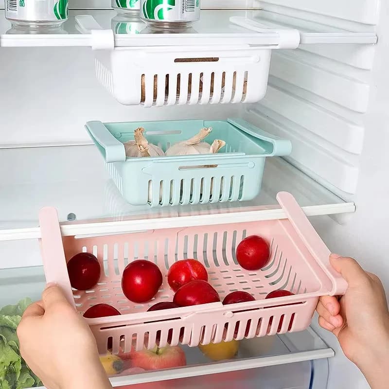 1/2/5 pieces type drawer food storage box for refrigerator fruit egg organizer boxes under the shelf plastic sliding kitchen container