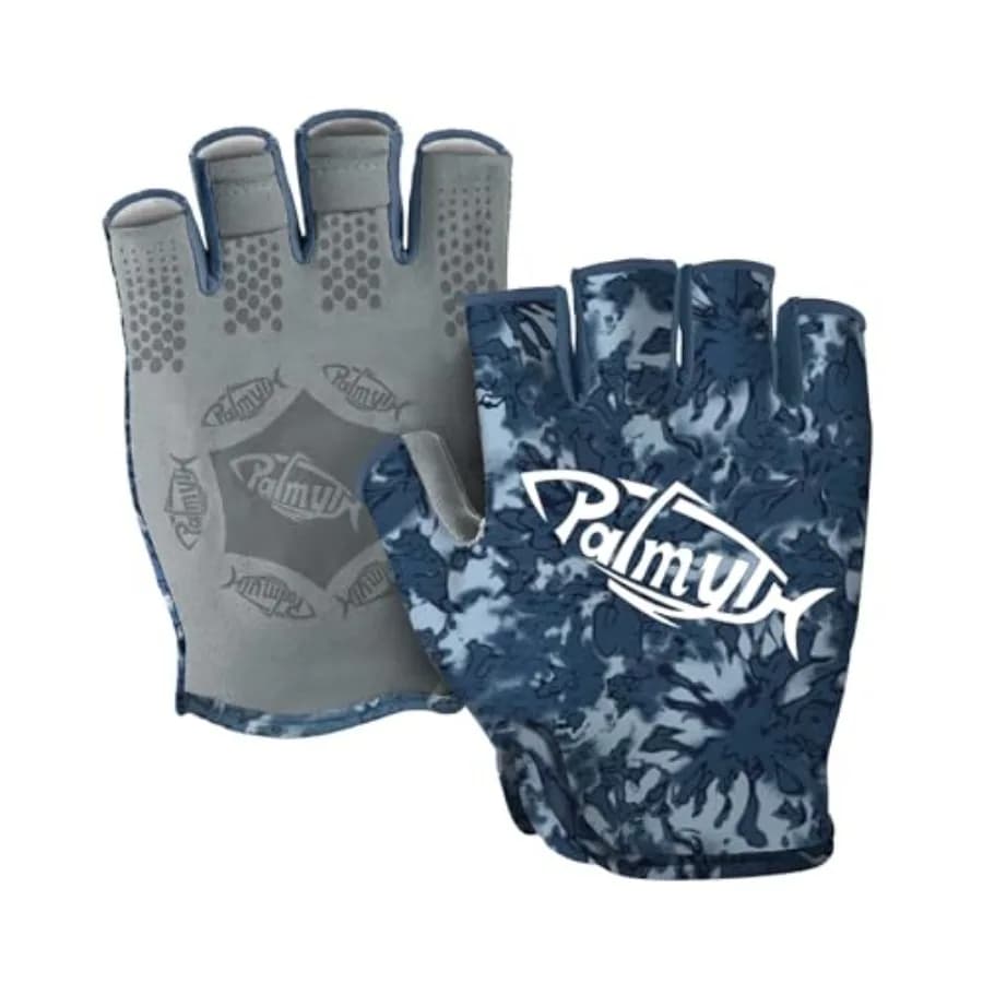 Guanti da Pesca UV Stubby, Protezione Solare Senza Dita, UPF 50+ SPF per Uomo e Donna, Ideali per Kayak, Pagaia, Canoa, Canottaggio, Guida