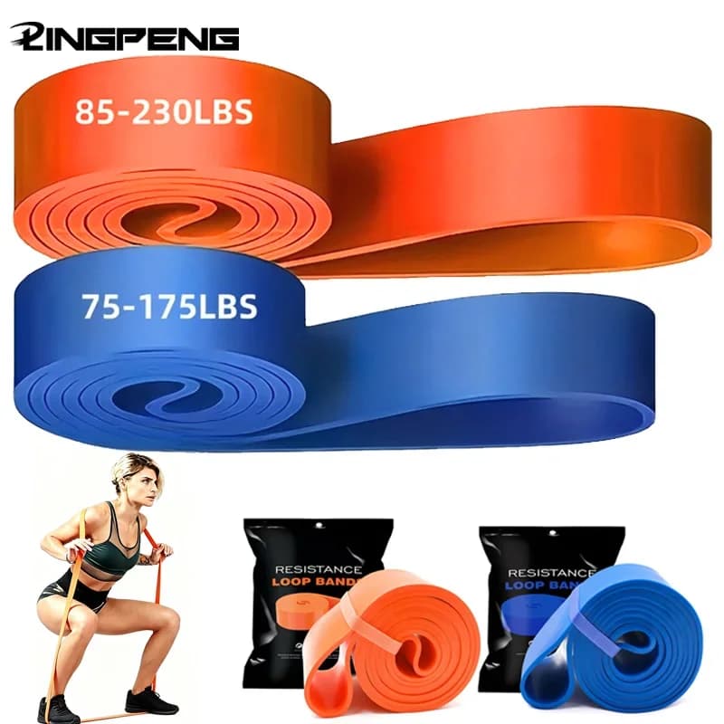 2Pcs 2 Level Resistance Bands, Pull Up Assist Bands, Exercise Bands, Long Resistance Bands Set for Working Out, Fitness