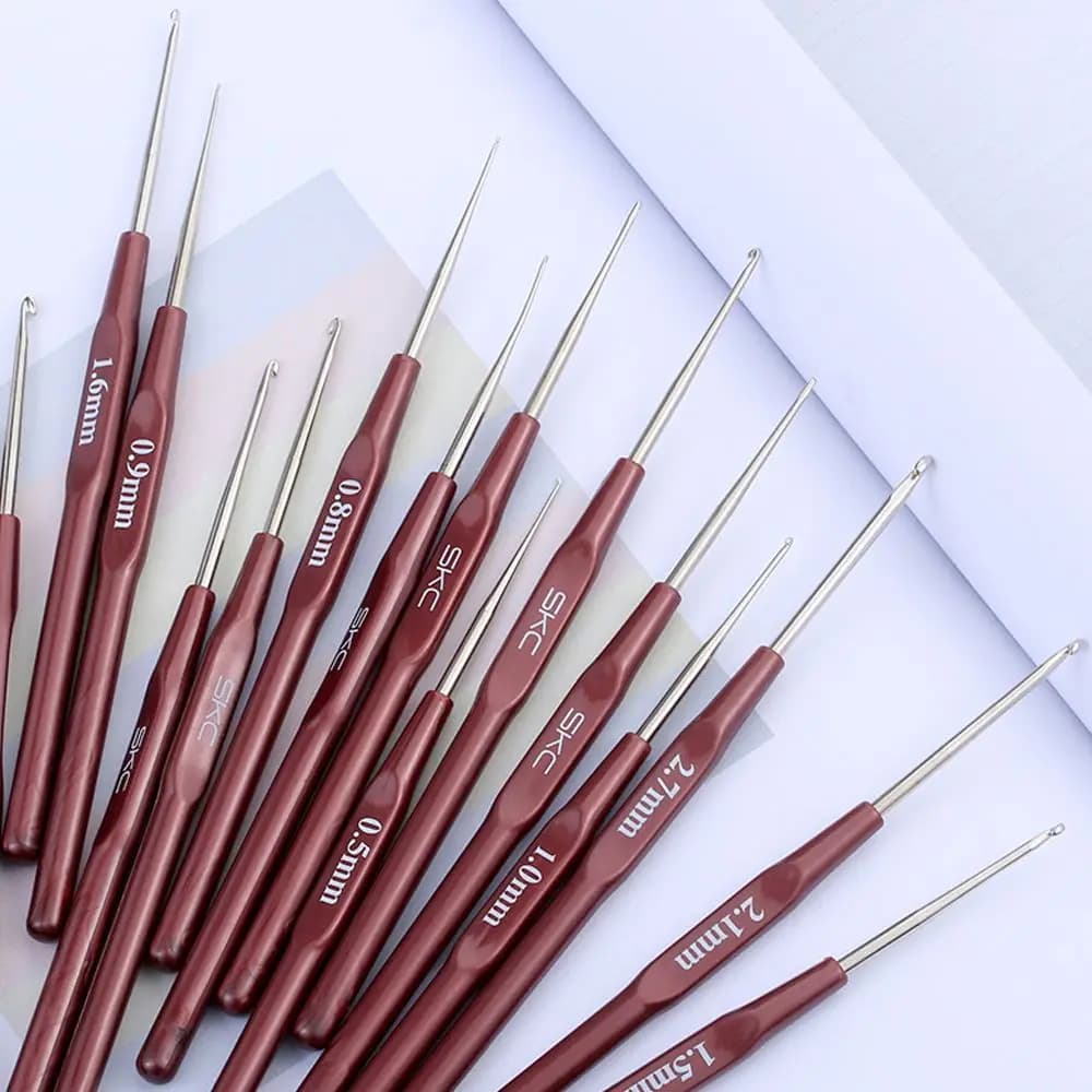 1 pezzo uncinetto Mix 0.5mm-2.7mm filato di piccole dimensioni tessere ferri da maglia per bambole di pizzo strumenti fai da te 16 dimensioni ganci