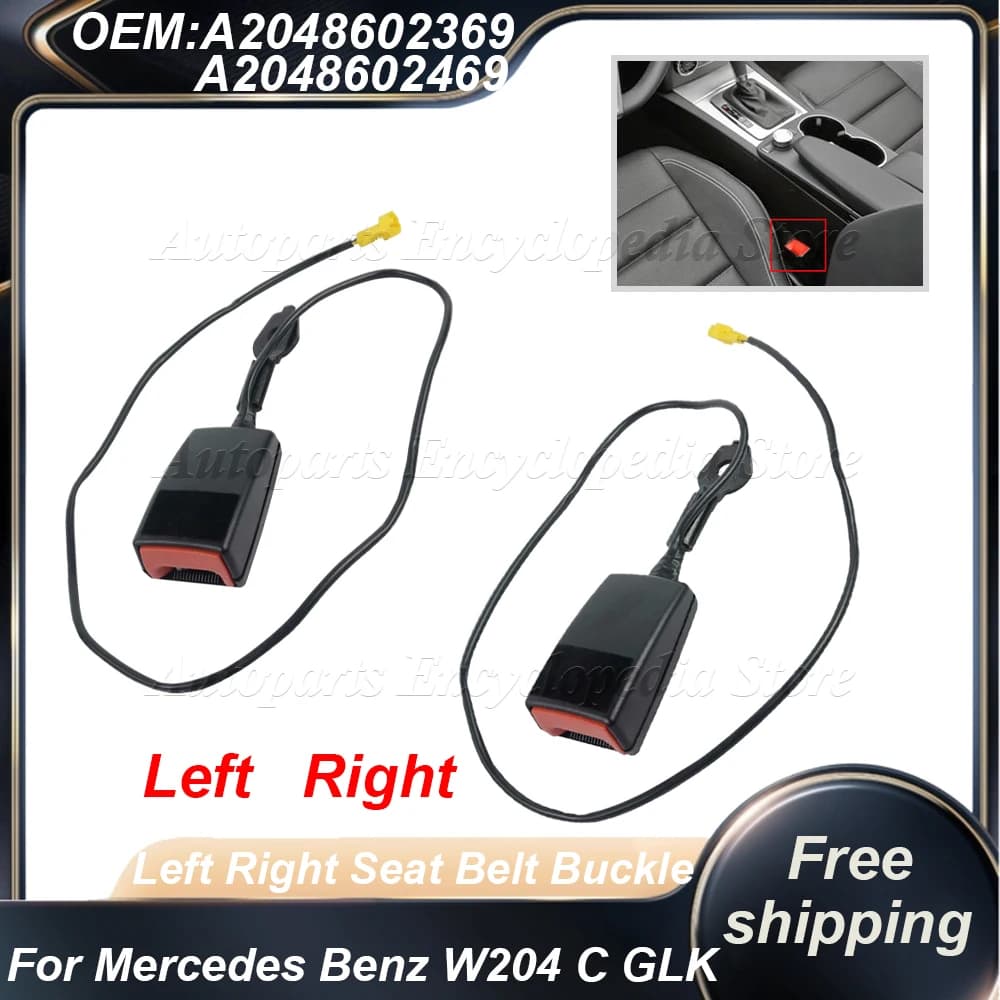 For Mercedes Benz W204 C GLK 2048602369 2048602469 Car High Quality Seat Belt Buckle A2048602469 A2048602369