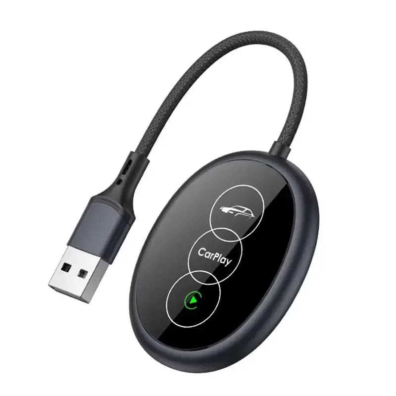 Box Wireless 2-in-1 per Android Auto e CarPlay, Connessione Cablata - Dongle Plug & Play, Mini Box Intelligente per Auto