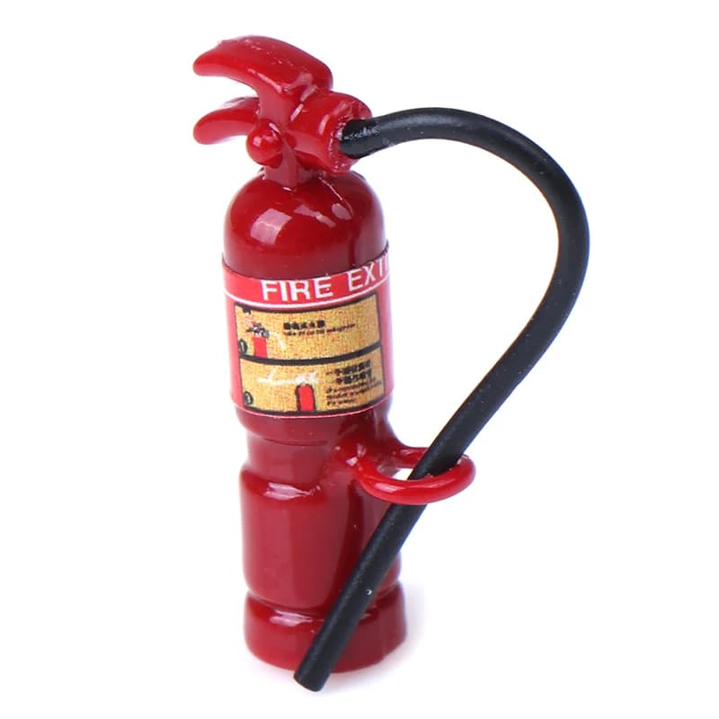 1 Pezzo Mini Estintore in Miniatura Scala 1:12 per Casa delle Bambole, Accessorio Decorativo per Arredamento Casa delle Bambole