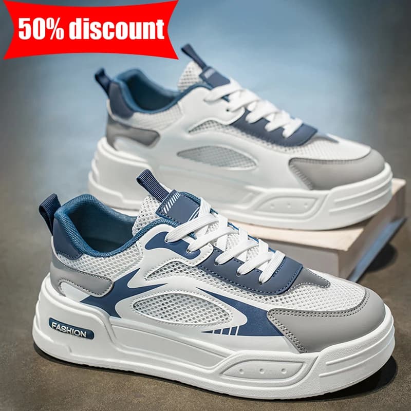 Scarpe da Skateboard da Uomo, Nuova Collezione Estiva, Traspiranti in Rete, Comode Scarpe Sportive Casual, Resistenti all'Usura, Alla Moda, Scarpe Basse per Studenti