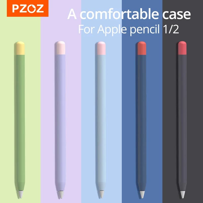 PZOZ per Apple Pencil 2 1a 2a custodia astuccio per Tablet Touch stilo penna custodia protettiva custodia custodia morbida in Silicone portatile