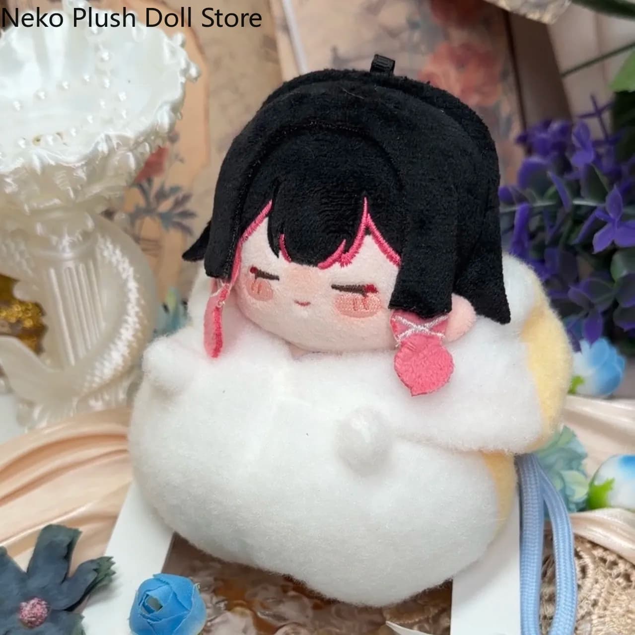 10cm Cotton Figure Idol Plushies Pillows Anime Cartoon Stuffed Pendant Toys Keychain Genshin Impact Columbina Fatui Harbinger