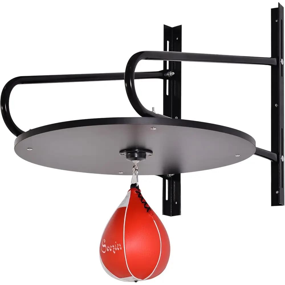 Wall-Mounted 360° Swivel Speed Bag with 6 Punching Bag for Home Gym Training