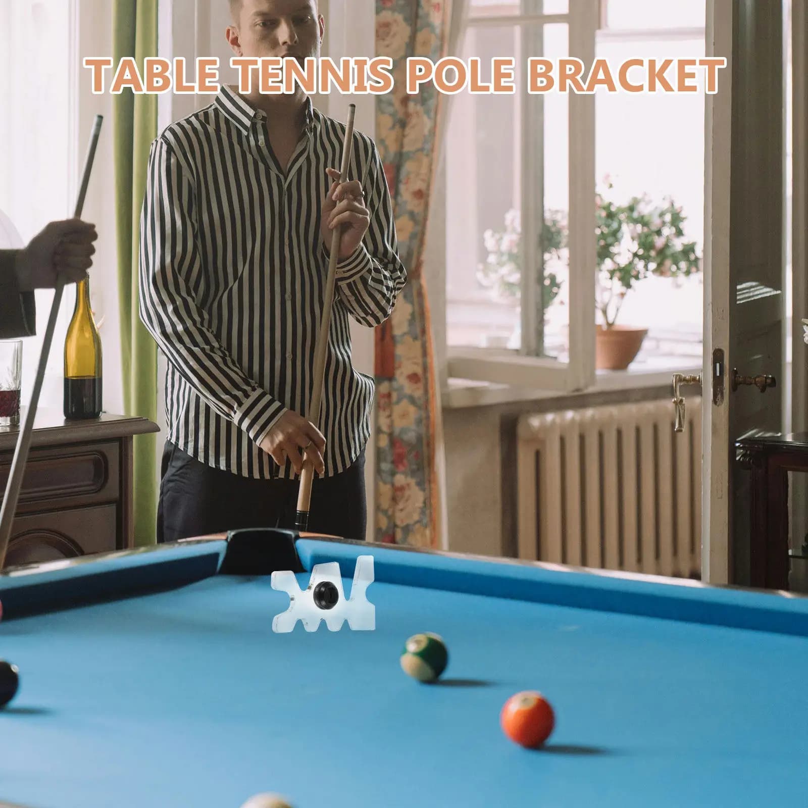 Pool Cue Rack Acrylic Transparent Modern Design for American Cues Wall Mounted Billiards Storage Holder Organize Game Room
