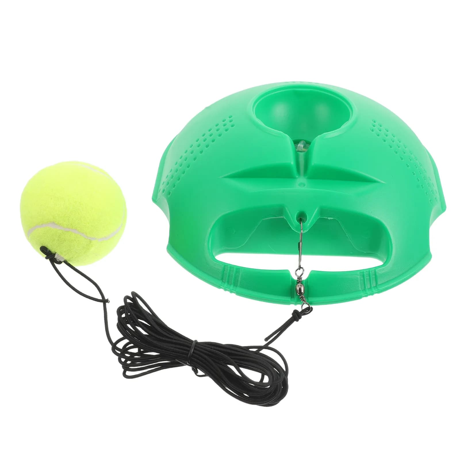 Set da 1: Base Stabile per Allenamento Tennis, Portatile, con Corda Elastica e Palla Rimbalzante, Attrezzatura per l'Allenamento Autonomo del Tennis per Principianti