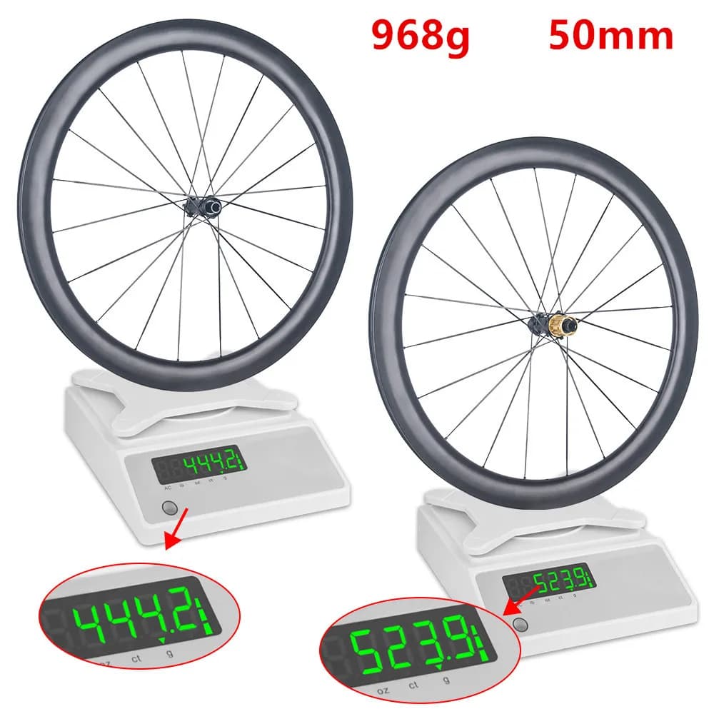 T1100 Lightweight 38 50mm Carbon Wheelset 915g Road Bike Wheels Carbon Fiber Rim Carbon Spokes 36
