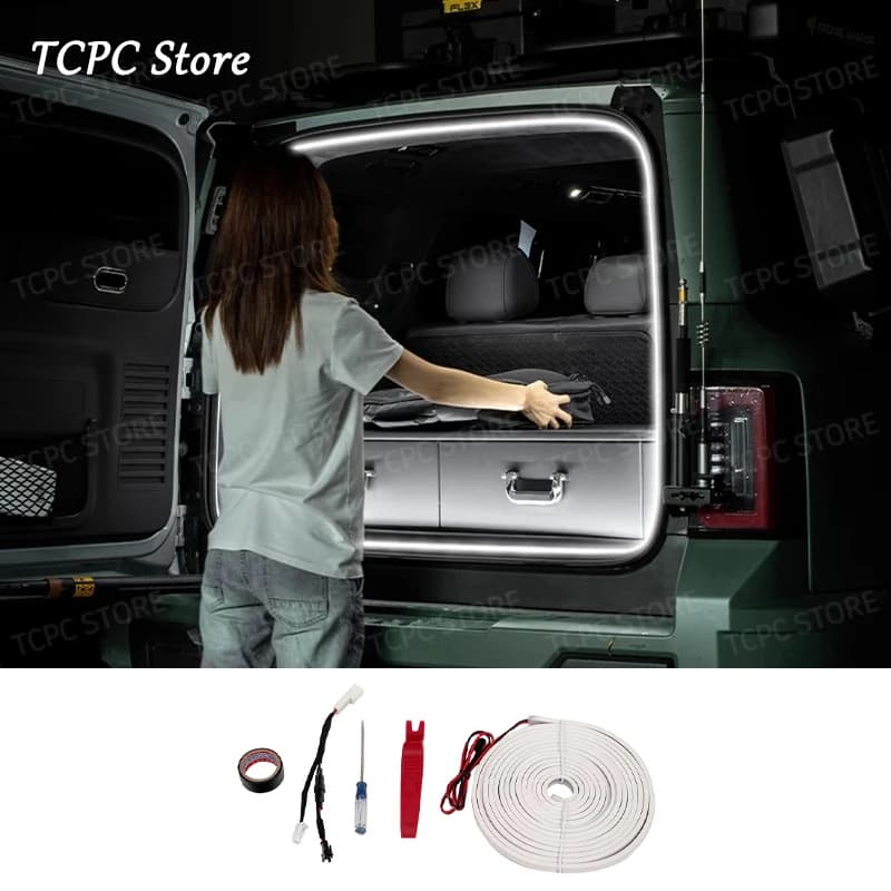 Per BYD Formula Leopard 5 8 Denza B5 LED Baule posteriore Illumina la striscia LED Illuminazione modificata Luce impermeabile Lampada per atmosfera auto