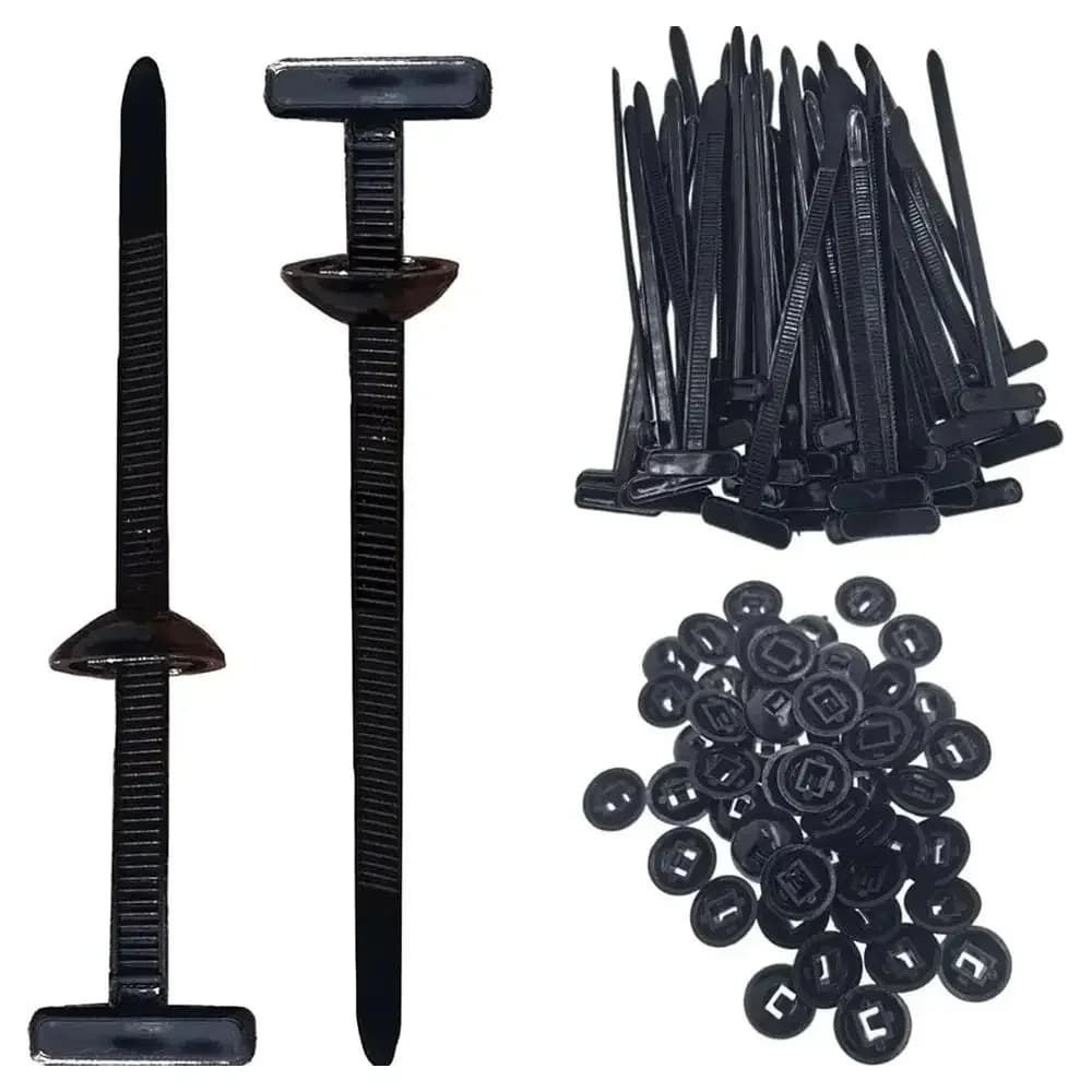 20/50/100 pezzi fascette universali in nylon resistente fibbia durevole multiuso autobloccante fascette regolabili leggere