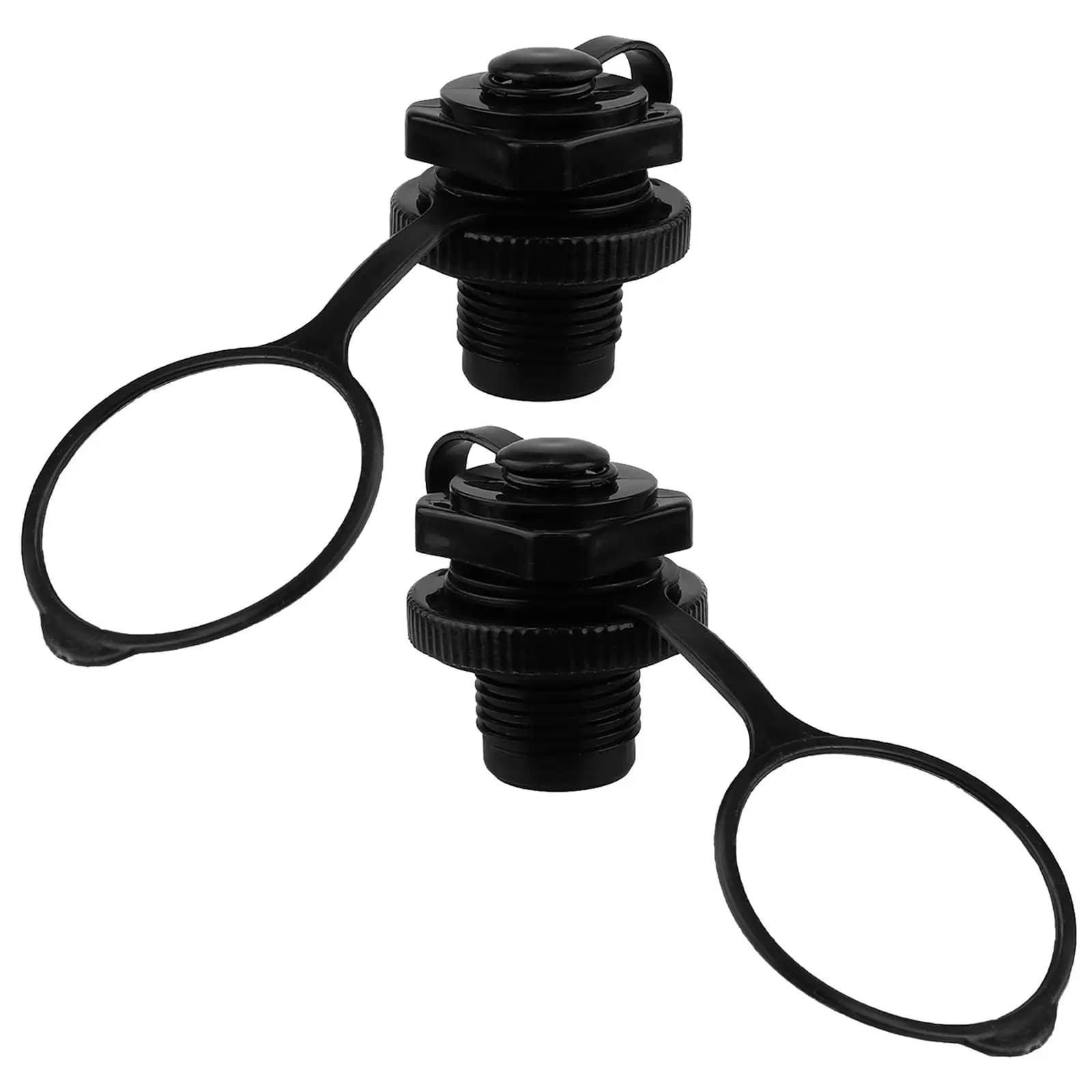 2 Pezzi Valvola ad Aria per Kayak Gonfiabile 24mm, Valvola a Spirale con Doppia Guarnizione per Barca, Canoa, Paddle Board - Installazione e Sgonfiaggio Facili