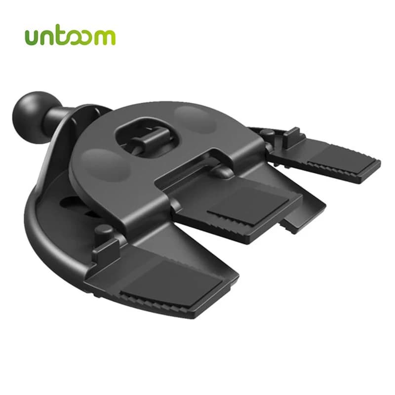 Base di Montaggio Untoom per Slot CD Auto, Supporto Universale per Telefono Cellulare con Giunto a Sfera da 17mm, Supporto per GPS