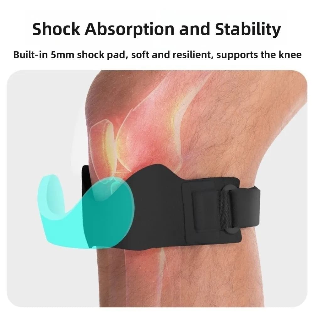 Ginocchiera regolabile tendine rotuleo antiscivolo altamente elastico Sport ginocchiera flessibile ammortizzatore fascia per ginocchio tutore cura del ginocchio