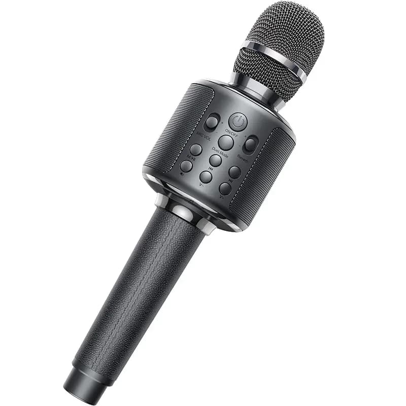 Microfono Karaoke Microfono wireless Bluetooth Macchina da canto portatile con Duet Canta/Registrazione/Gioca/Riverbero Regalo per adulti/bambini per la casa KTV