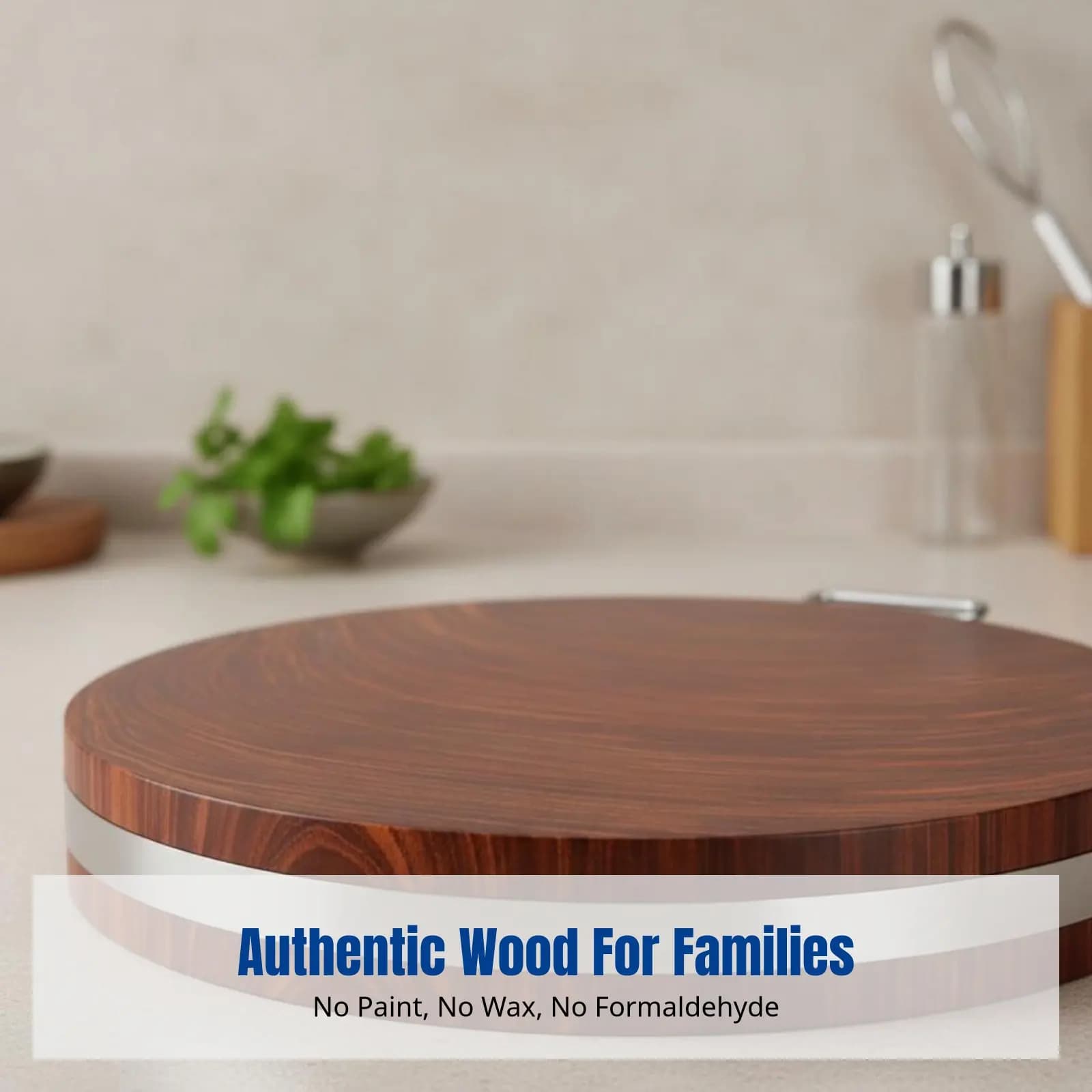 Ironwood Cutting Board, Microbi Resistant, Often, for Kitchen, Double Side, Without Paint, Saying