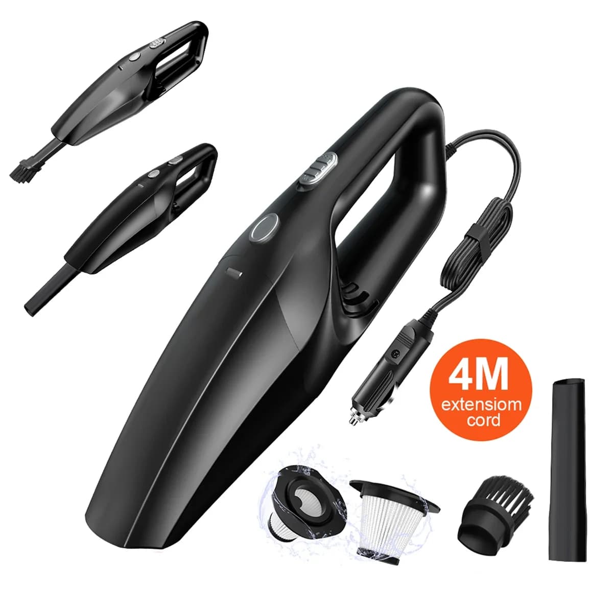 Mini aspirapolvere portatile per auto portatile cablato ad alta aspirazione 12V piccola pompa domestica multiuso per veicoli
