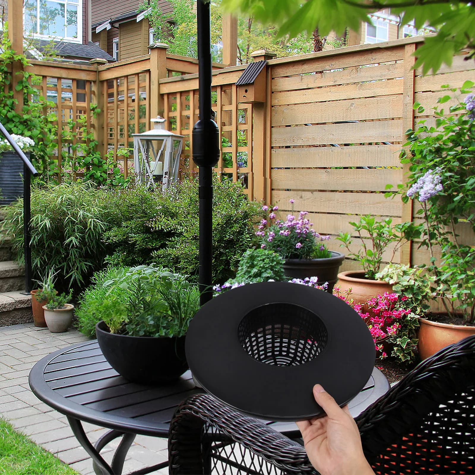 Thick Mesh Bottom Hydroponic Plastic Net Bucket Garden Supplies Breathable Design For Indoor Plants Large Eared Flower Pot Net