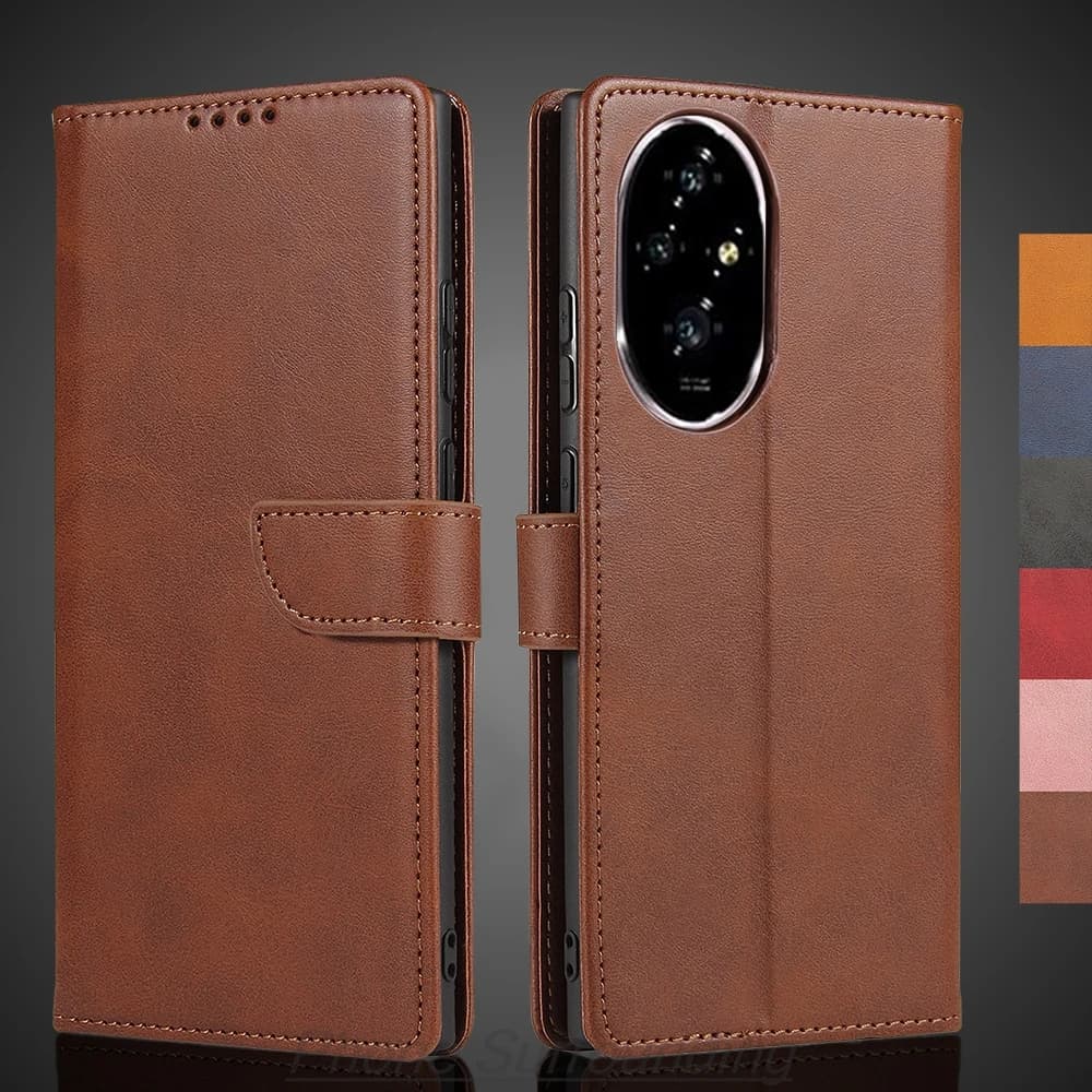 Custodia a Portafoglio in Pelle PU per Huawei Honor 200, Cover Protettiva con Funzione Flip, Borsa per Telefono, Holster, Capa, Fundas, Coque
