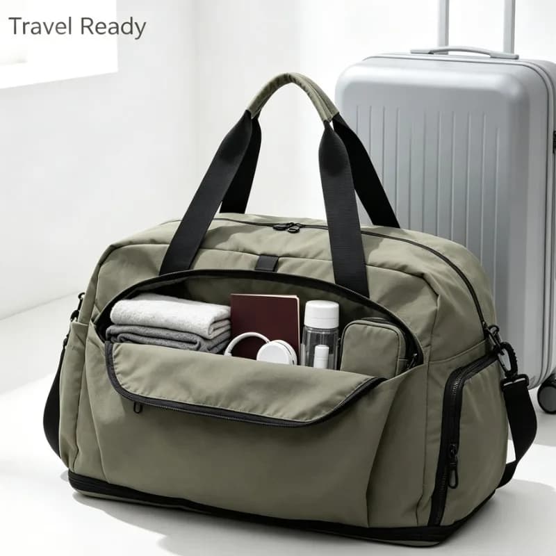 Large Capacity Travel Duffel Bag Waterproof Gym Sports Handbag For Fitness Swimming Business Trip Weekend Getaway Storage
