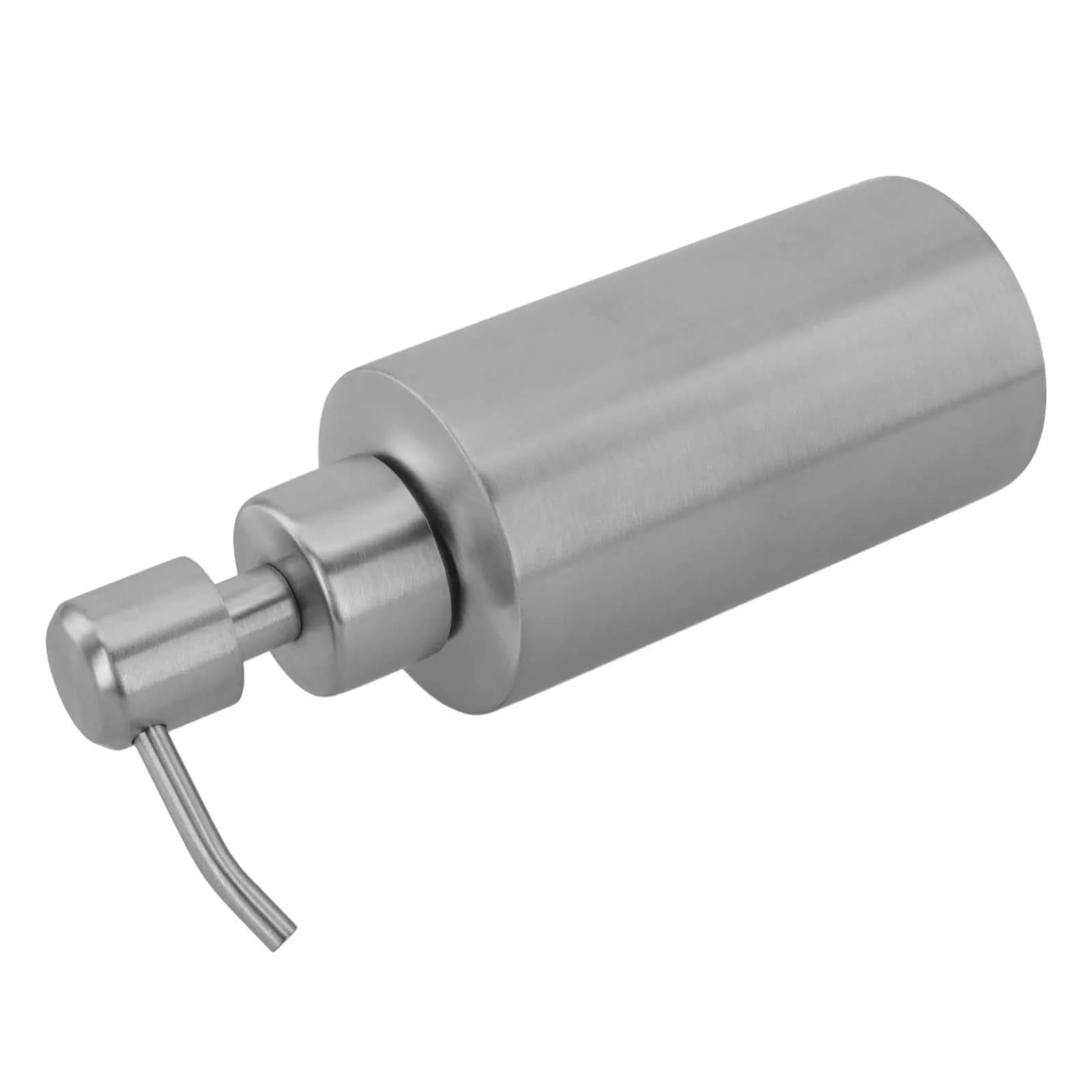 Dispenser di Sapone in Acciaio Inox 304 Progettato per Uso in Bagno, Attivazione a Pressione, Ricaricabile, con Ampia Apertura Superiore