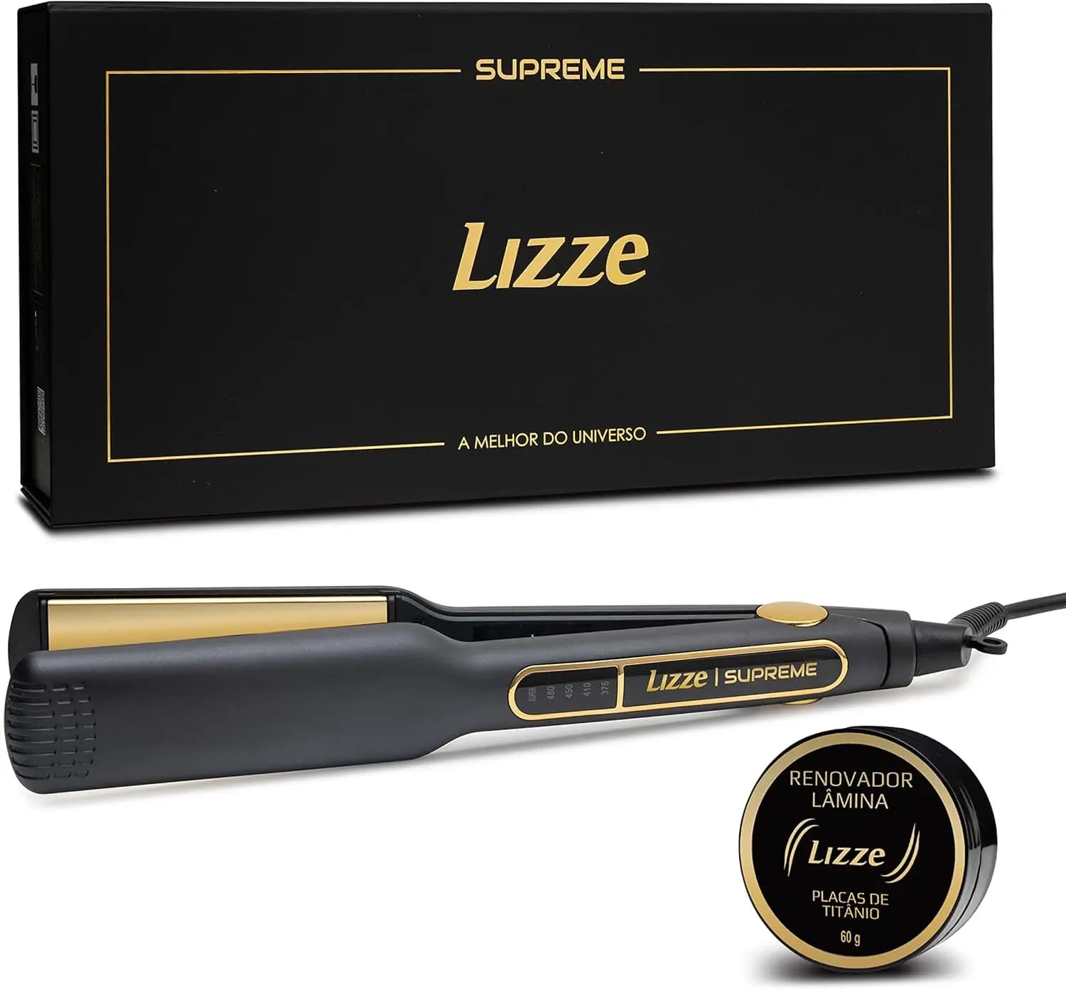 Piastra per Capelli in Titanio 1.5" Professionale per Capelli Crespi, Riscaldamento Rapido fino a 485°F ° F, Strumento Leggero per lo Styling del Capello da Salone