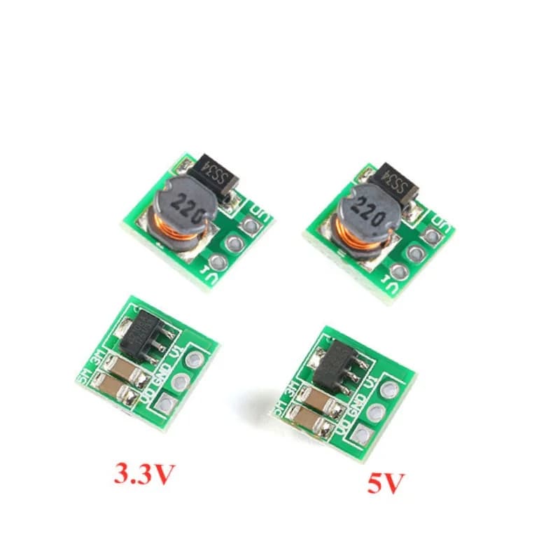 5PCS DC-DC 0.9-3.3V a 3.3V 500mA 0.9-5V a 5V Mini Step Up Boost Modulo di Alimentazione DC a DC Per Arduino Modulo Convertitore di Tensione