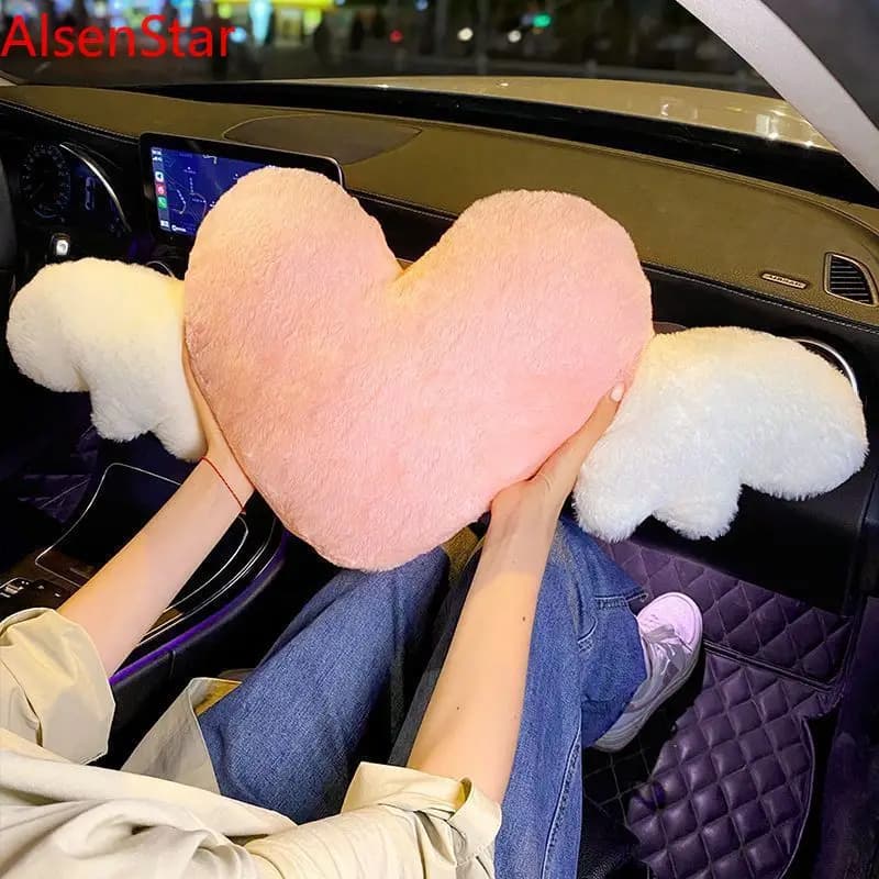 2 Pezzi Cuscino Poggiatesta Auto e Supporto Lombare per Conducente, Decorazione per Sedile Auto, Regalo di Natale e Compleanno