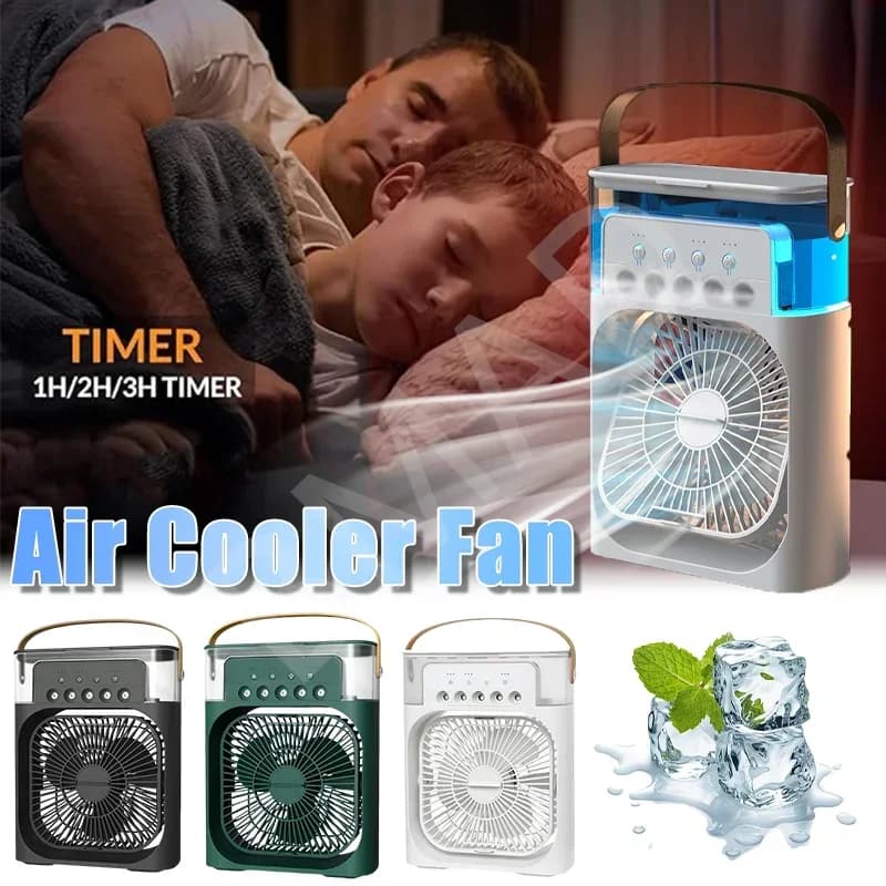 NUOVO 3 In 1 Ventilatore AIr Condizionatore Domestico Piccolo Dispositivo di Raffreddamento D'aria LED Luce Notturna Umidificatore Portatile Regolazione Dell'aria Ventilatore Ufficio Casa Ventilatore