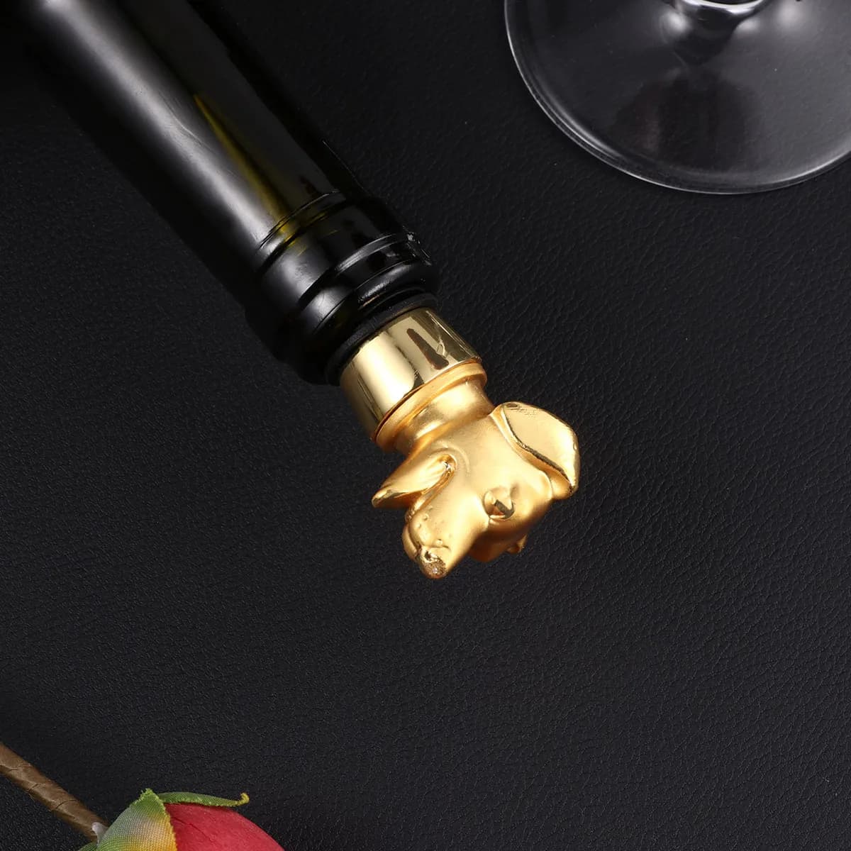 Tappo per Vino in Lega a Forma di Cono, Sigillante Ermetico per Bottiglie di Vino Rosso, Birra, Aceto, Salsa di Soia, Grado Alimentare, Antiruggine, Liscio, per Feste