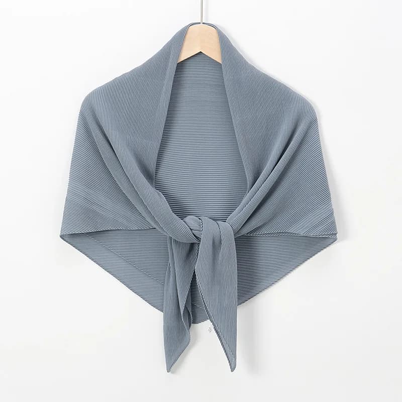 Sciarpa Bandana leggera da donna in chiffon a bolle quadrate oversize da 100 cm, protezione solare per viaggi in spiaggia estivi