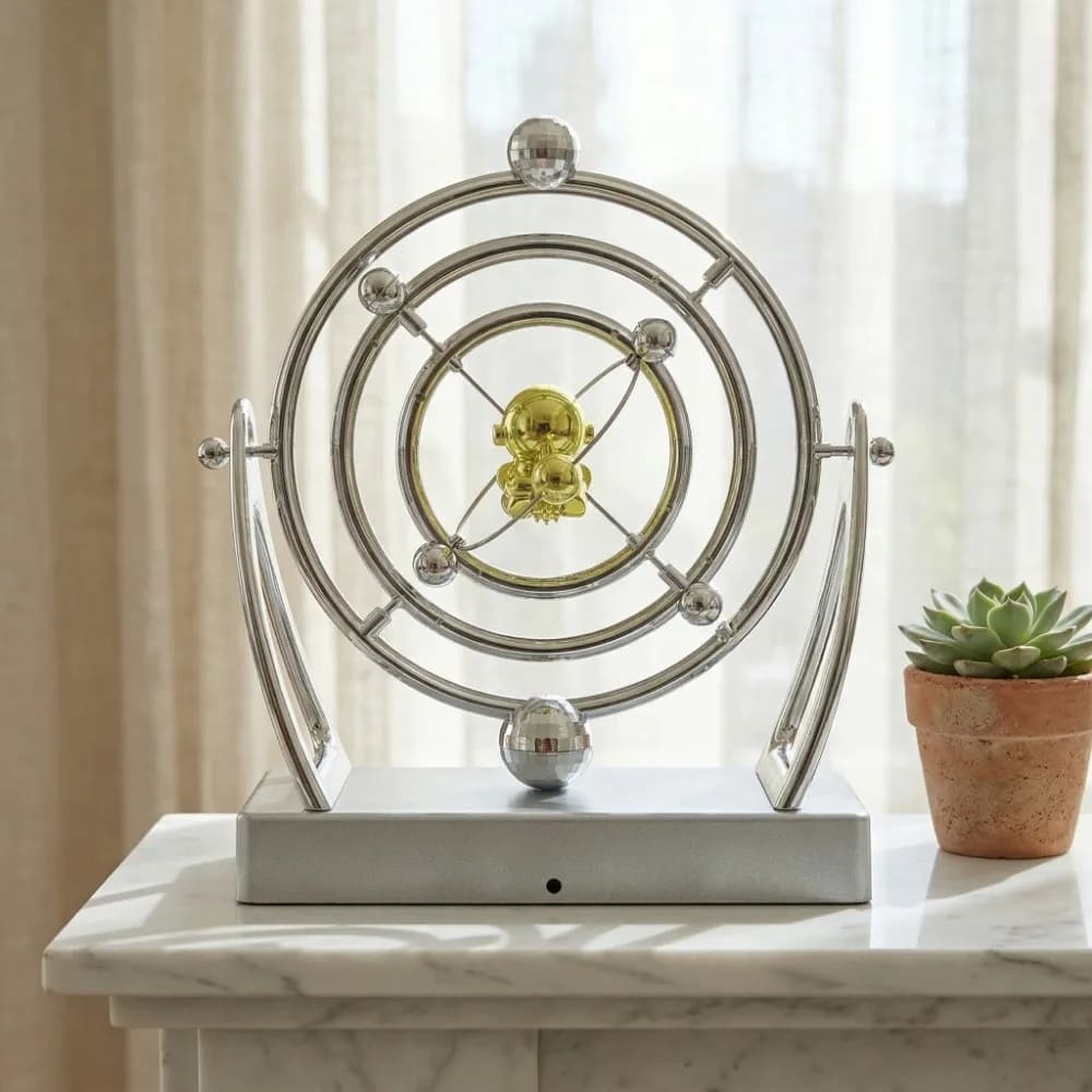 Battery Powered Celestial Orbit Pendulum Magnetic Balance Creative Art Desk Decor Desktop Decor 3D Space Model