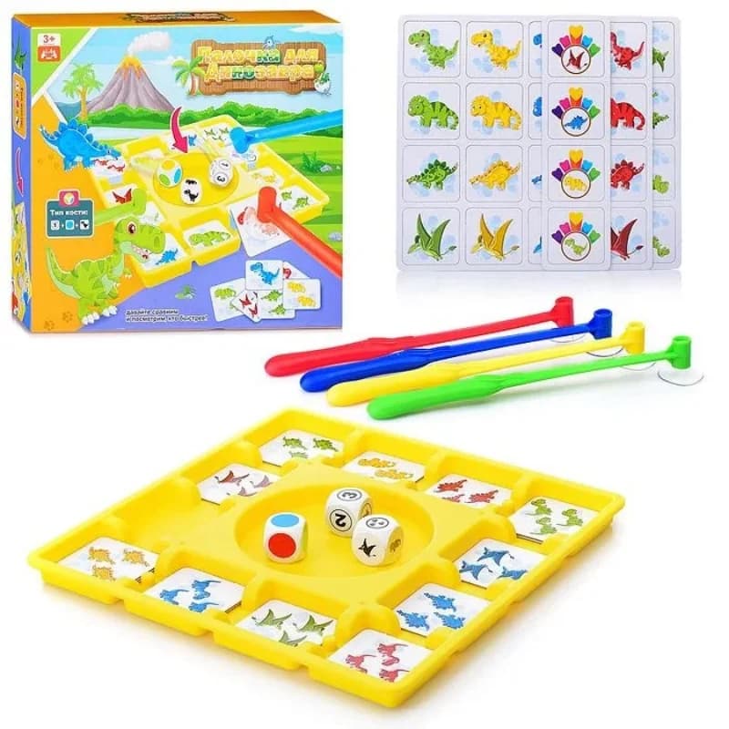 Gioco da Tavolo Dinosauro con Ventose, Gioco Interattivo Multigiocatore per Bambini, Gioco Educativo per la Prima Infanzia, Giocattolo da Tavolo per Feste al Chiuso