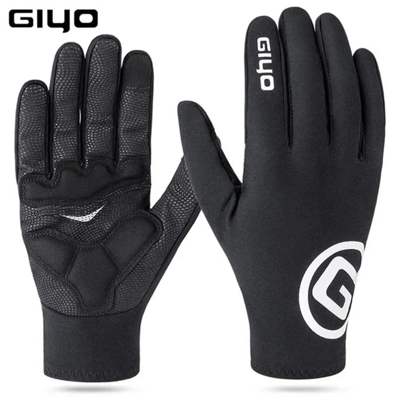 GIYO S-22 Guanto invernale per mountain bike con dita intere EIEIO Guanti per touch screen in peluche per bicicletta Attrezzatura da ciclismo
