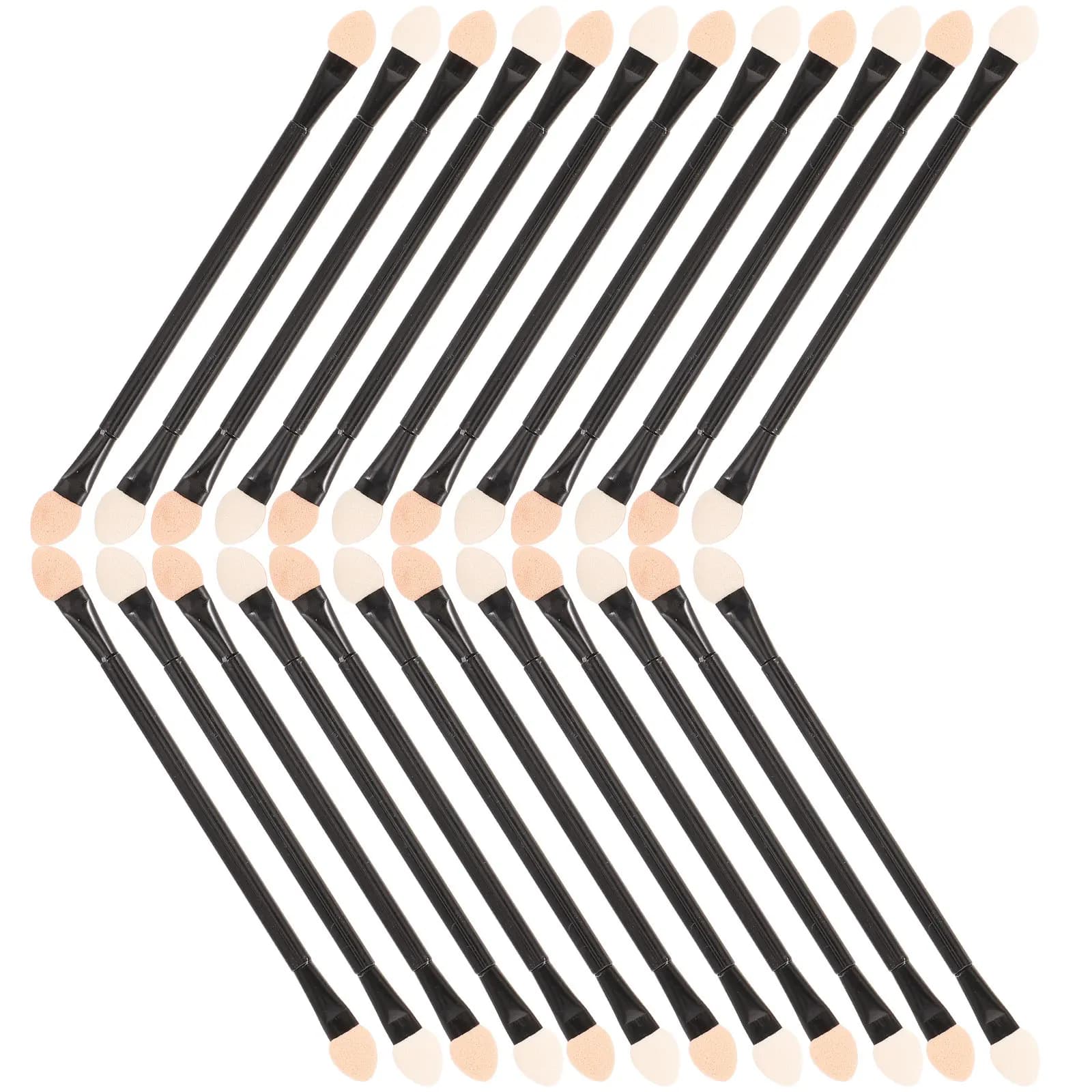 30 applicators for shading foam with long handle, tool for shading brush, women sponge