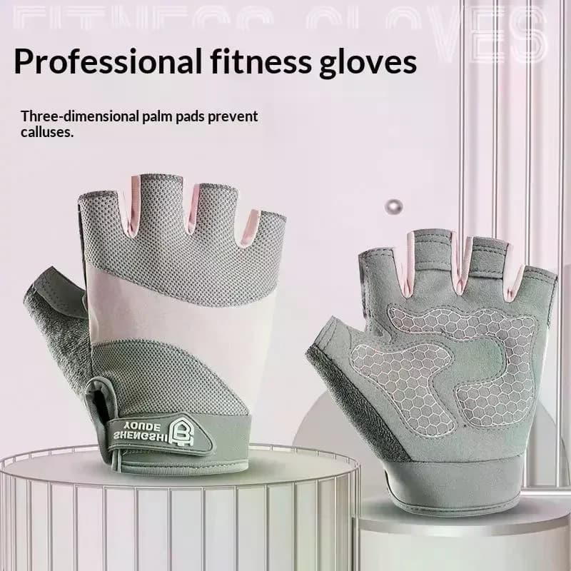 Enhanced Grip Gym Gloves for Weight Lifting and Fitness Training Exercises
