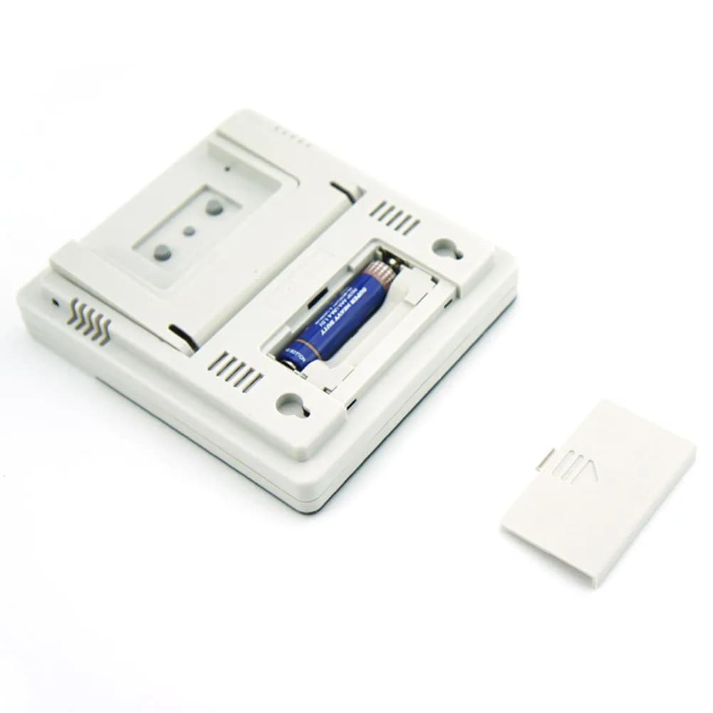 Digital Temperature Humidity Monitor Meter with Vertical Stand Hanging Hole for Living Room Basement Real