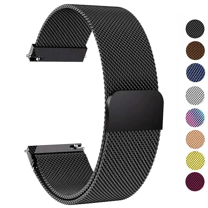 Cinturino ad anello milanese da 22mm 20mm per Samsung Galaxy Watch 6 5 4 44mm 40mm 6 Classic Active 2 Bracciale Huawei Gt cinturino magnetico