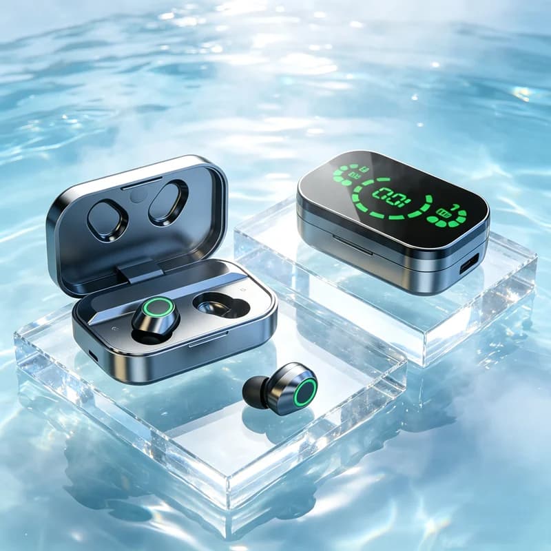 TWS Wireless Bluetooth 5.4 Earphone HiFi Stereo Headphones LED Power Display In-Ear Earbuds For All Smartphones